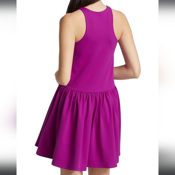 Susana Monaco Racer A-Line Gathered Dress In Black Women's Size Small NWT - Picture 8 of 11